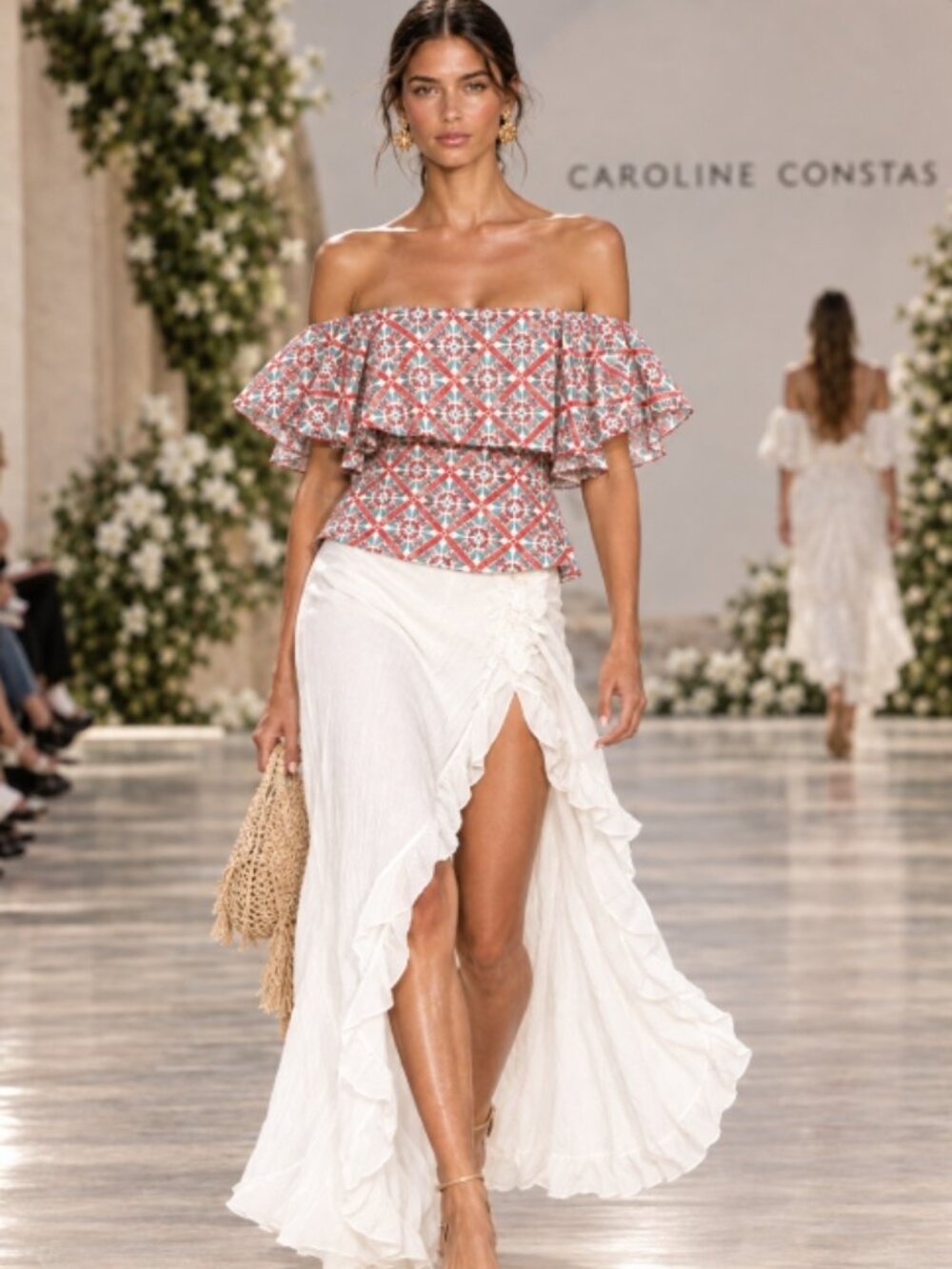 NWOT Caroline Constas Liza Poplin Top Blouse XS $495